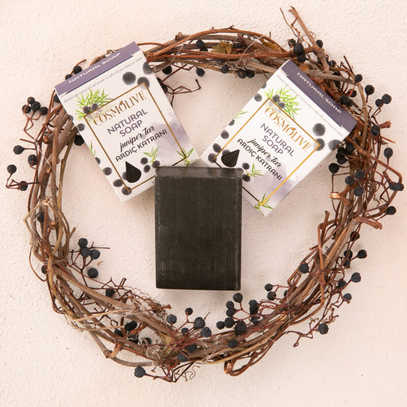 Juniper tar Soap 100 Cosmolive 3 Натурален сапун Cosmolive Катран от хвойна 100гр