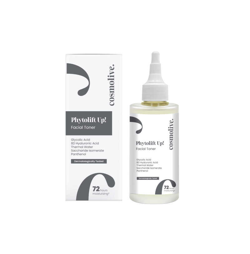 тонер за лице Cosmolive Phytolift Up с гликолова киселина и хиалуронова киселина